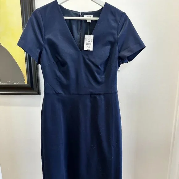 J. Crew | Dresses | Nwt Jcrew Navy Work Dress | Poshmark